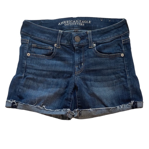 American Eagle Outfitters Pants - American Eagle Super Stretch Jean Shorts, Size 0
